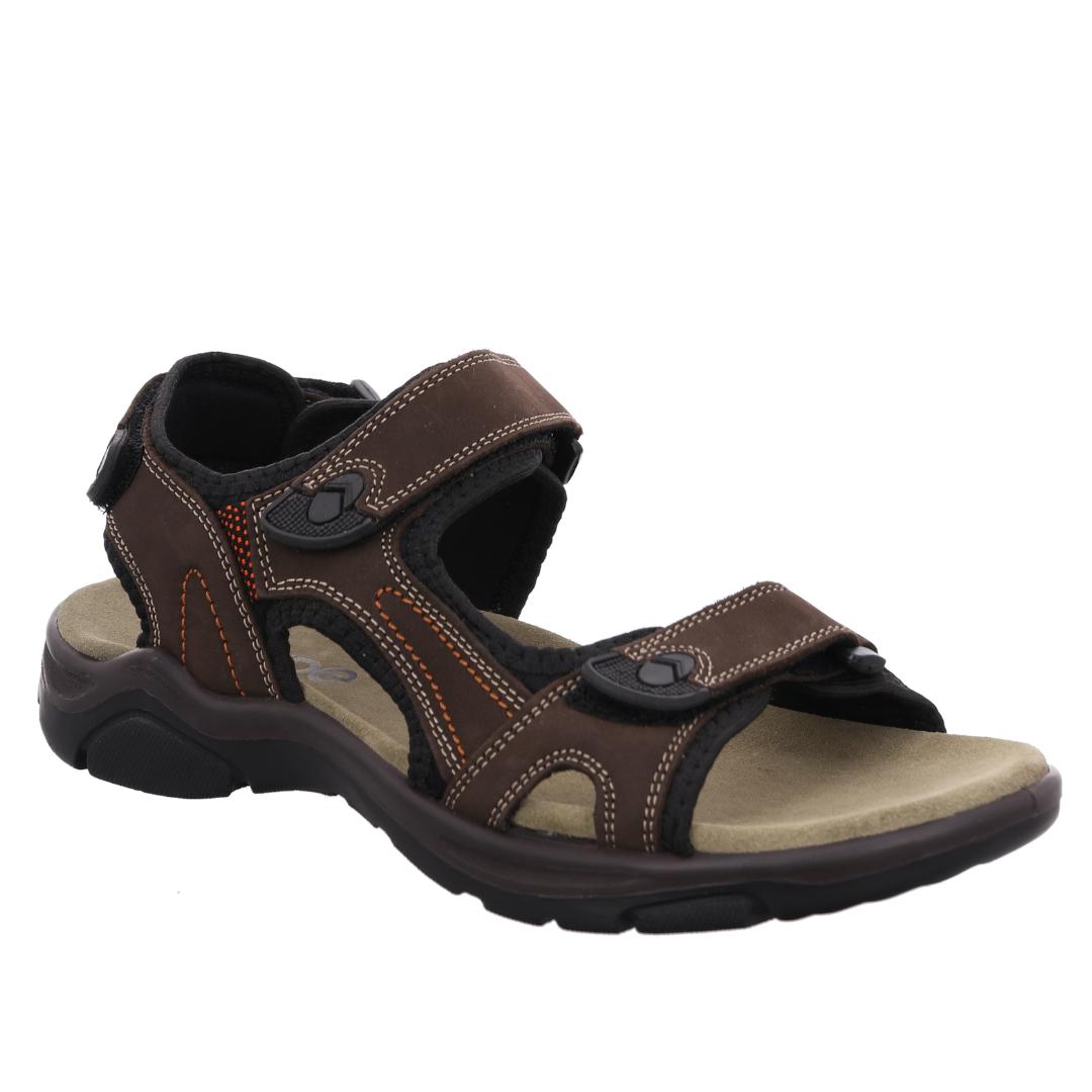 HE SLIPPER/SAND-Bruin leer