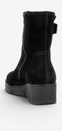 DAMES BOOTS+KORT LAARS-Zwart suède