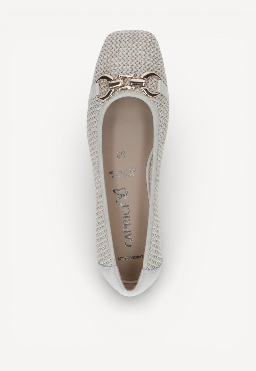 BALLERINAS + PUMPS-Beige leer