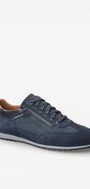 Heren veterschoenen-Blauw suède/nubuck