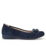 BALLERINAS + PUMPS-Blauw suède/nubuck