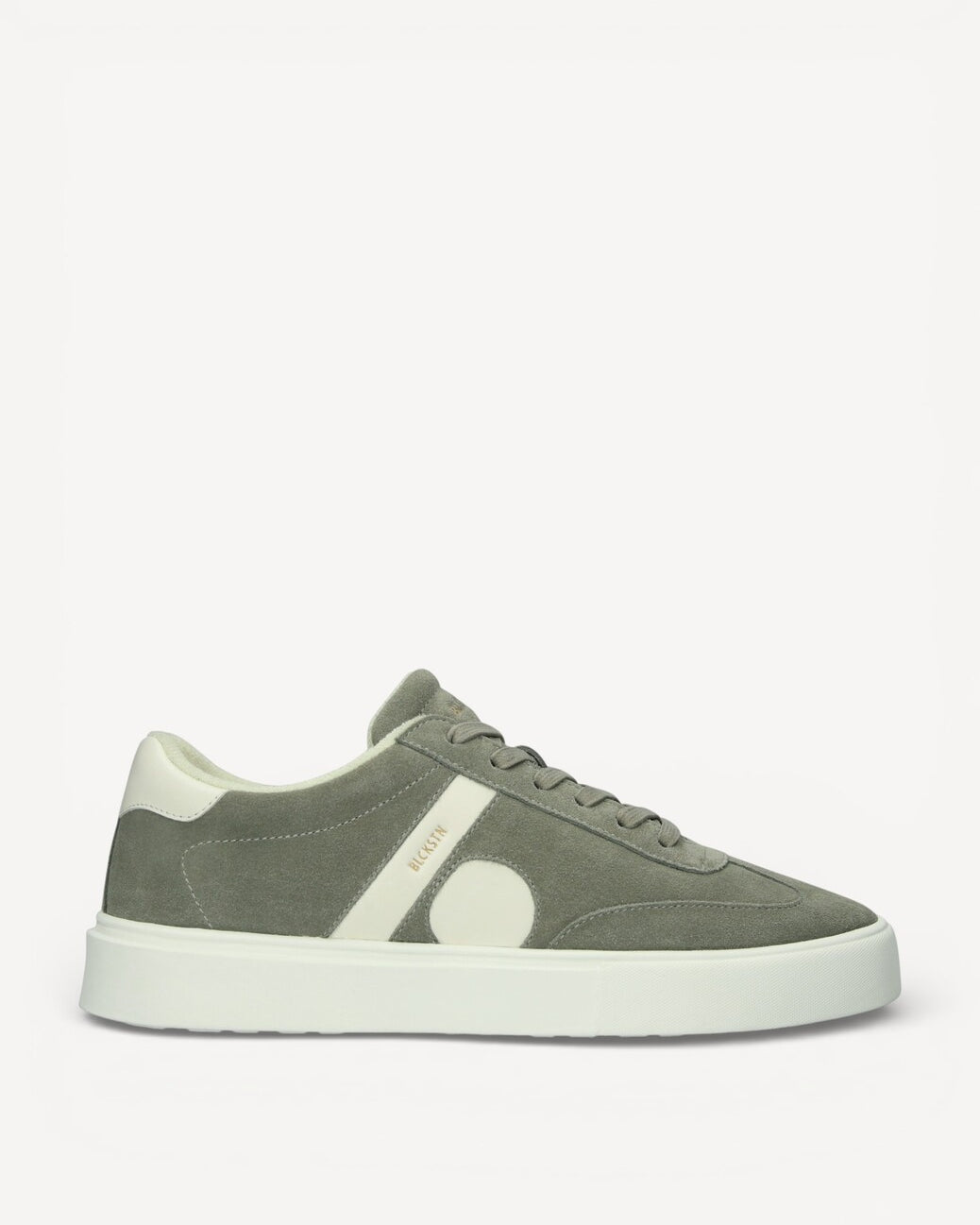 Heren veterschoenen-Groen suède/nubuck