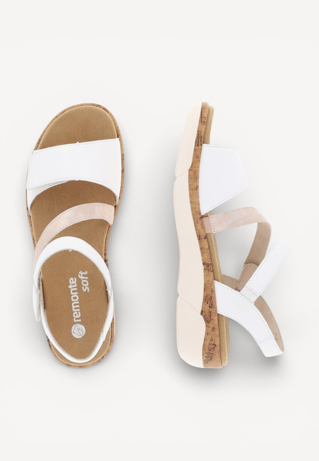 DAMES OPEN SCHOENEN-Wit combi kleur