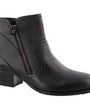 DAMES BOOTS+KORT LAARS-Zwart leer