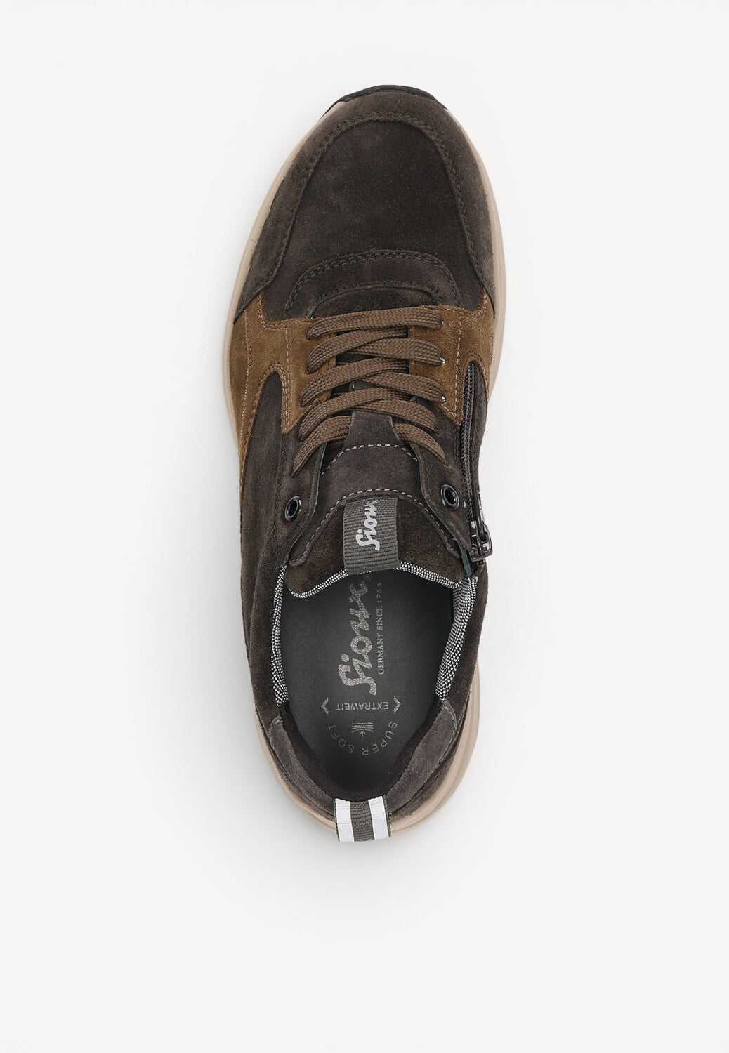 Heren veterschoenen-Grijs combi kleur