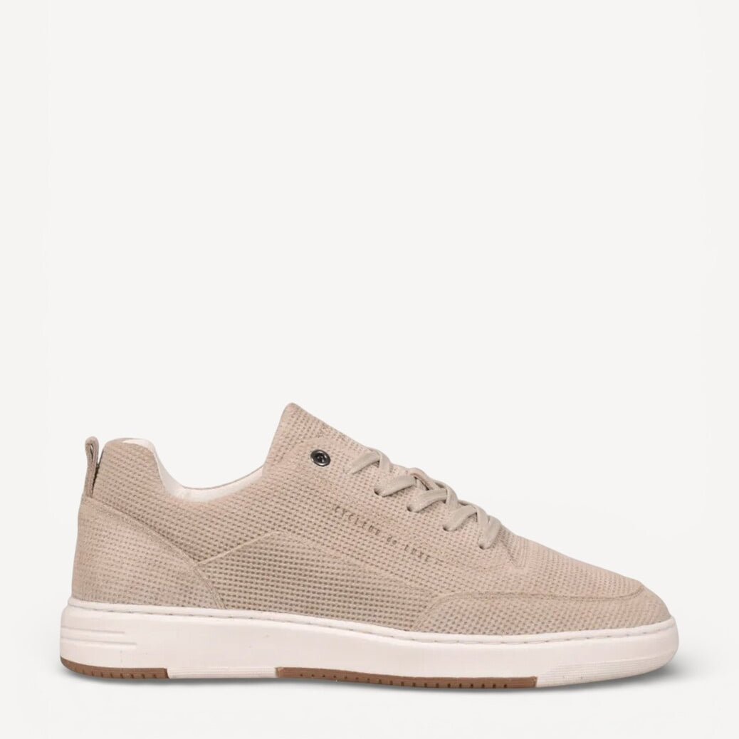 Heren veterschoenen-Beige suède/nubuck