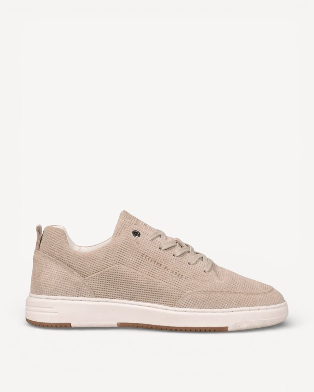 Heren veterschoenen-Beige suède/nubuck