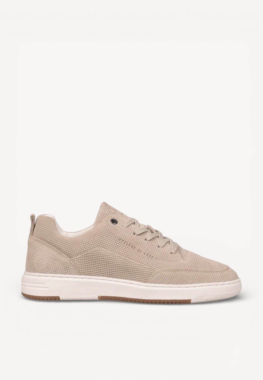 Heren veterschoenen-Beige suède/nubuck