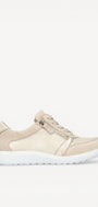 DAMES SPORTIEVE VETERSCHO-Beige suède/nubuck