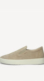 Heren instapper-Beige suède/nubuck