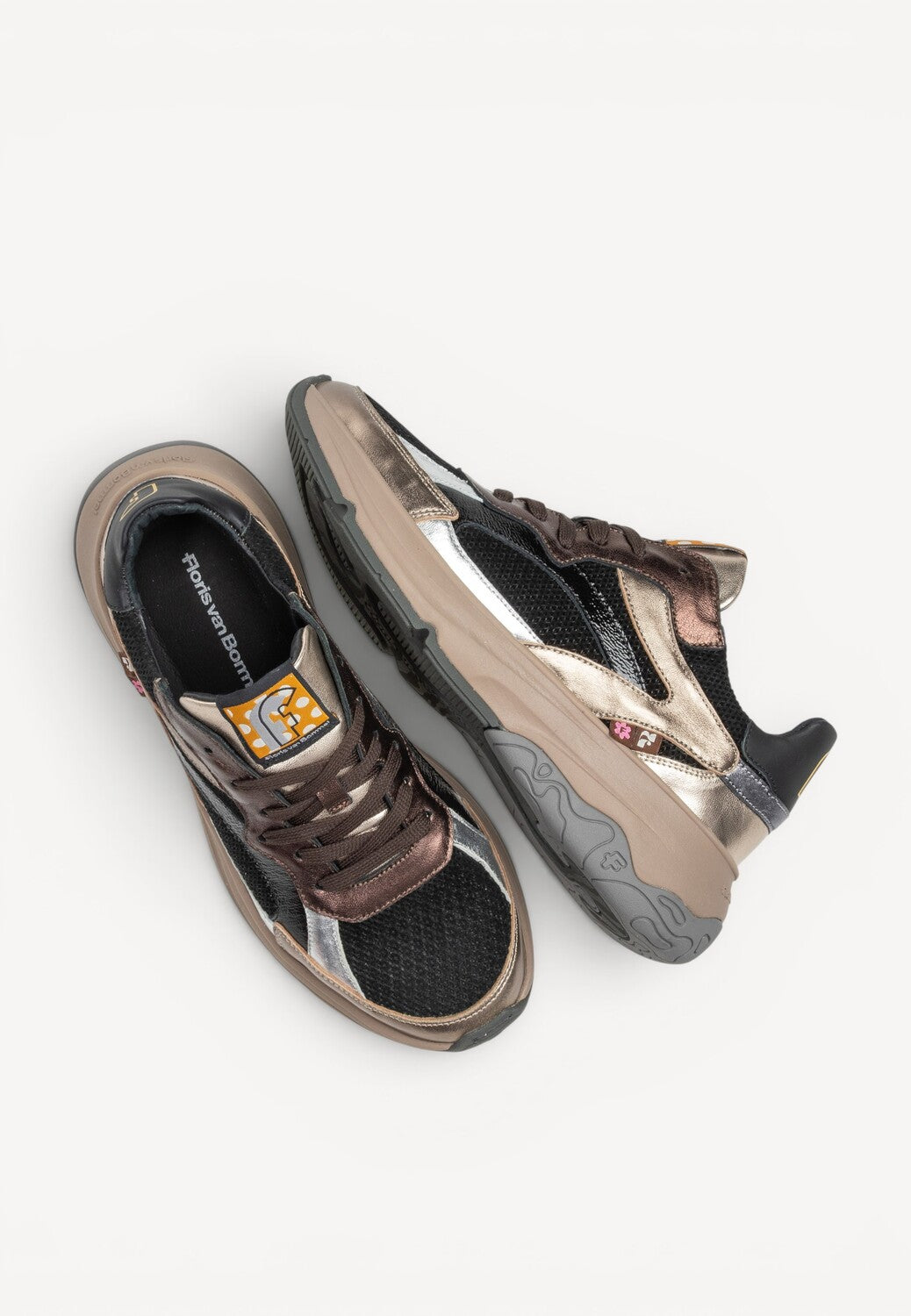 DAMES SPORTIEVE VETERSCHO-Brons combi kleur