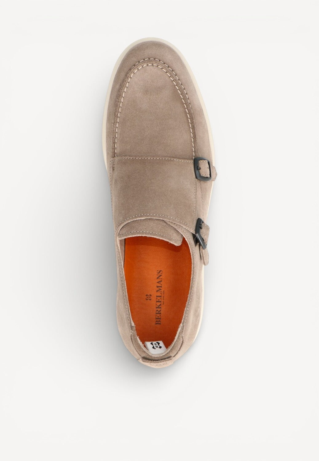 Heren veterschoenen-Beige suède/nubuck