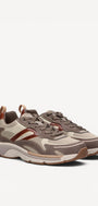 Heren veterschoenen-Beige suède/nubuck