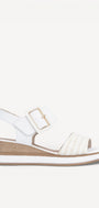 DAMES OPEN SCHOENEN-Wit combi kleur