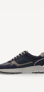 Heren veterschoenen-Blauw combi kleur