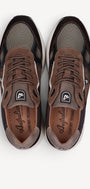 Heren veterschoenen-Bruin combi kleur