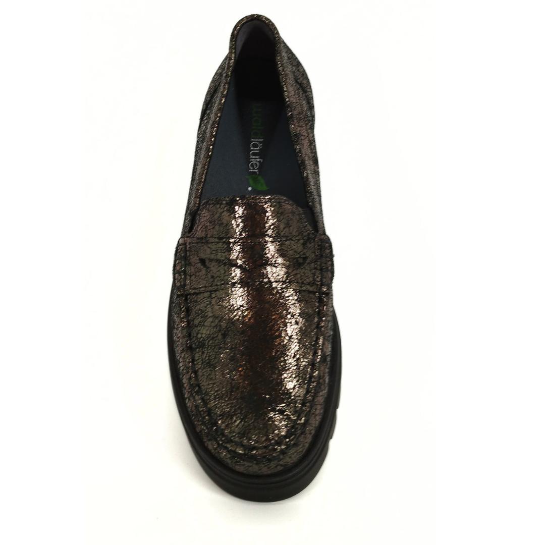 DAMES INSTAPSCHOENEN-Brons leer