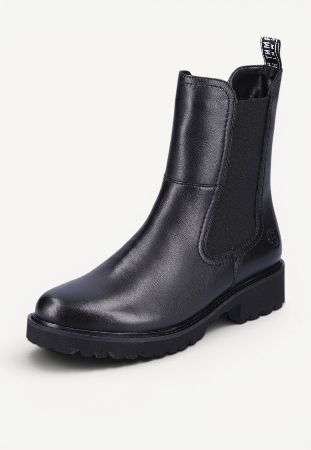 DAMES BOOTS+KORT LAARS-Zwart leer