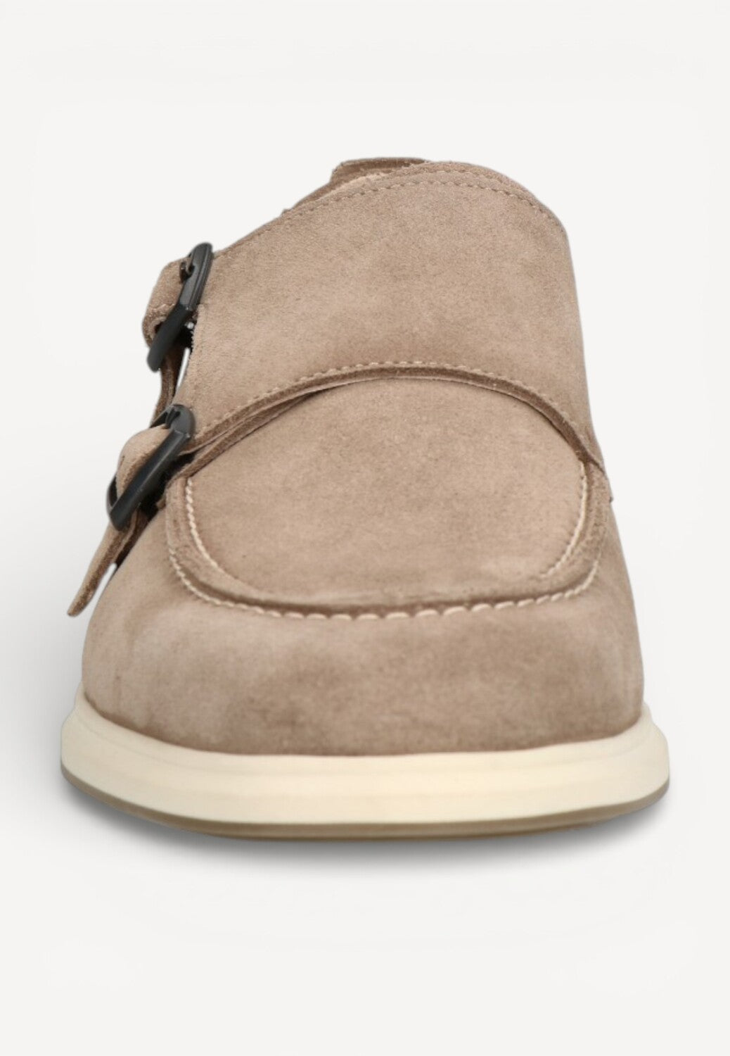 Heren veterschoenen-Beige suède/nubuck