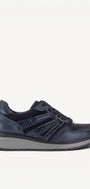 DAMES SPORTIEVE VETERSCHO-Blauw leer