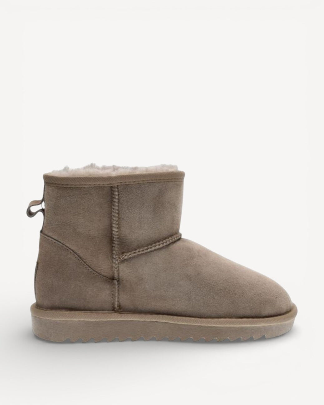 DAMES BOOTS+KORT LAARS-Beige suède/nubuck
