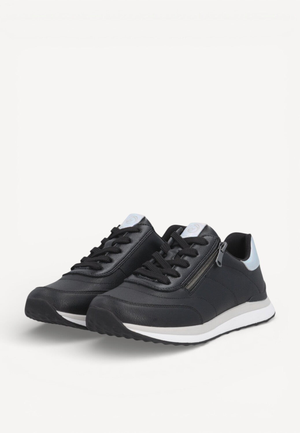 DAMES SPORTIEVE VETERSCHO-Zwart leer