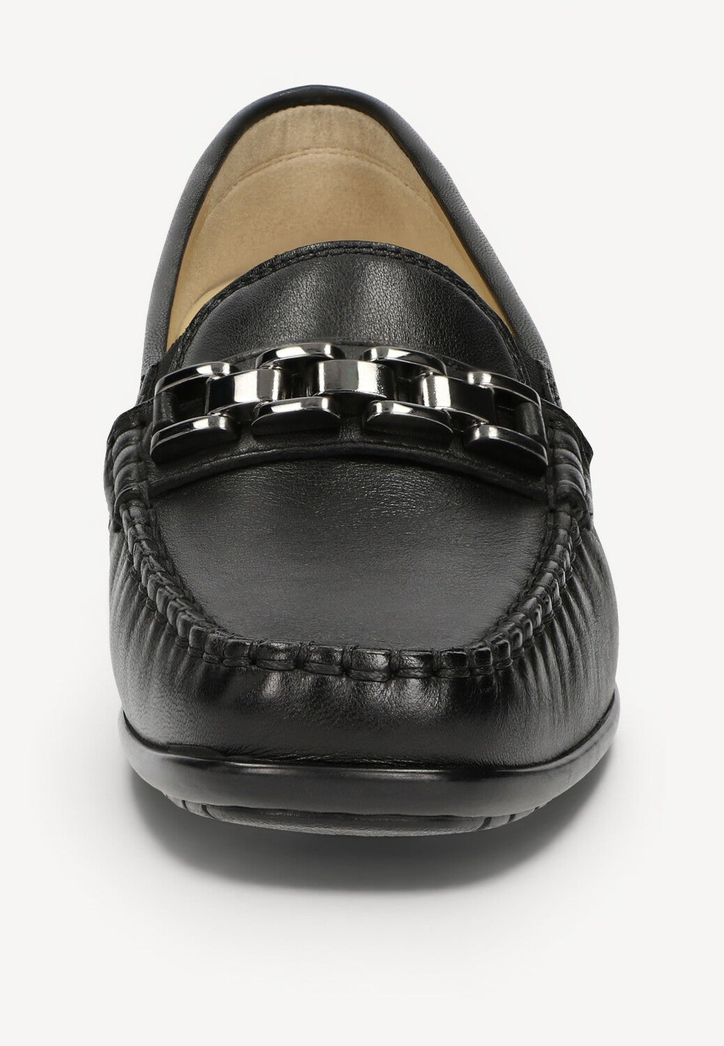 DAMES INSTAPSCHOENEN-Zwart leer