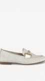 DAMES INSTAPSCHOENEN-Beige leer