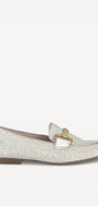DAMES INSTAPSCHOENEN-Beige leer