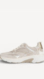 DAMES SPORTIEVE VETERSCHO-Beige suède/nubuck