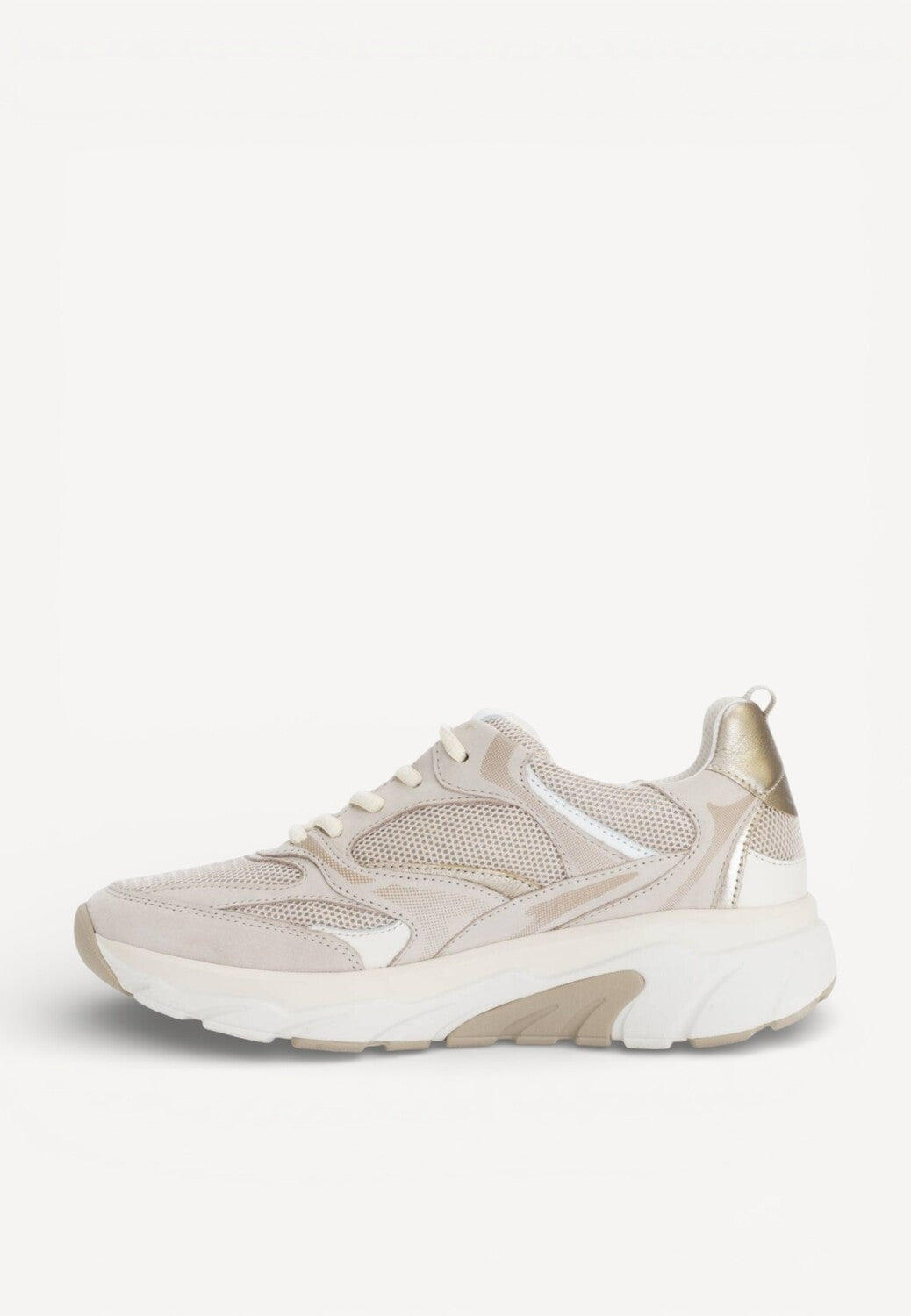 DAMES SPORTIEVE VETERSCHO-Beige suède/nubuck