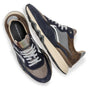 Heren veterschoenen-Blauw suède/nubuck