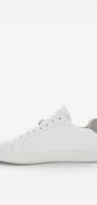 Heren veterschoenen-Wit leer