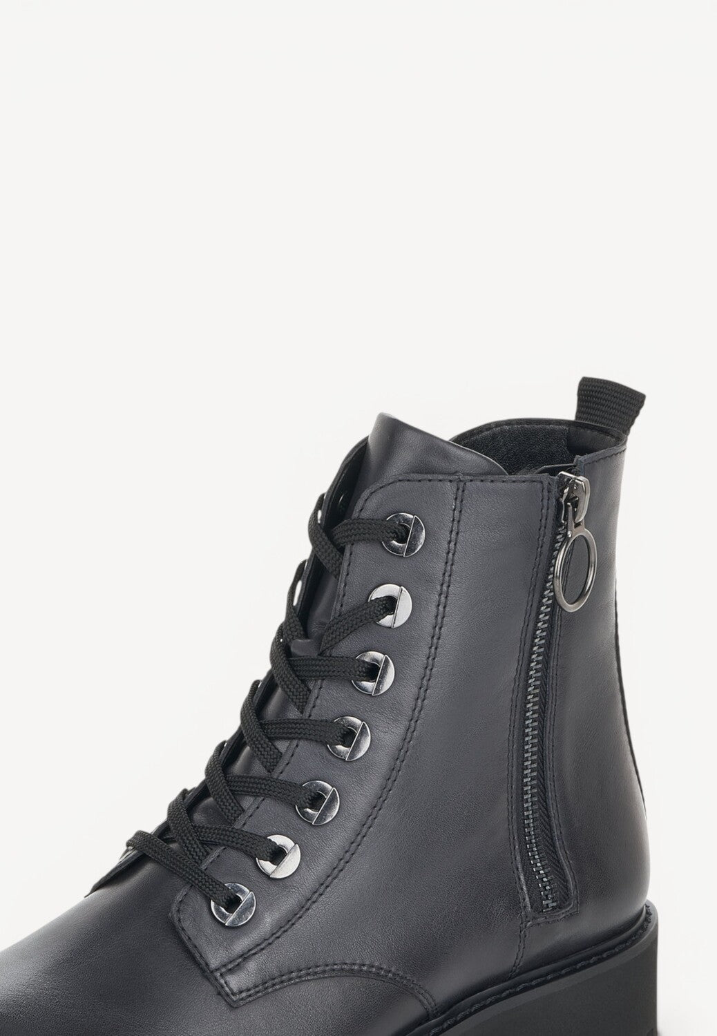 DAMES BOOTS+KORT LAARS-Blauw leer