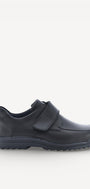 Heren veterschoenen-Zwart leer