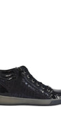 DAMES SPORTIEVE VETERSCHO-Blauw leer