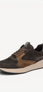 Heren veterschoenen-Grijs combi kleur