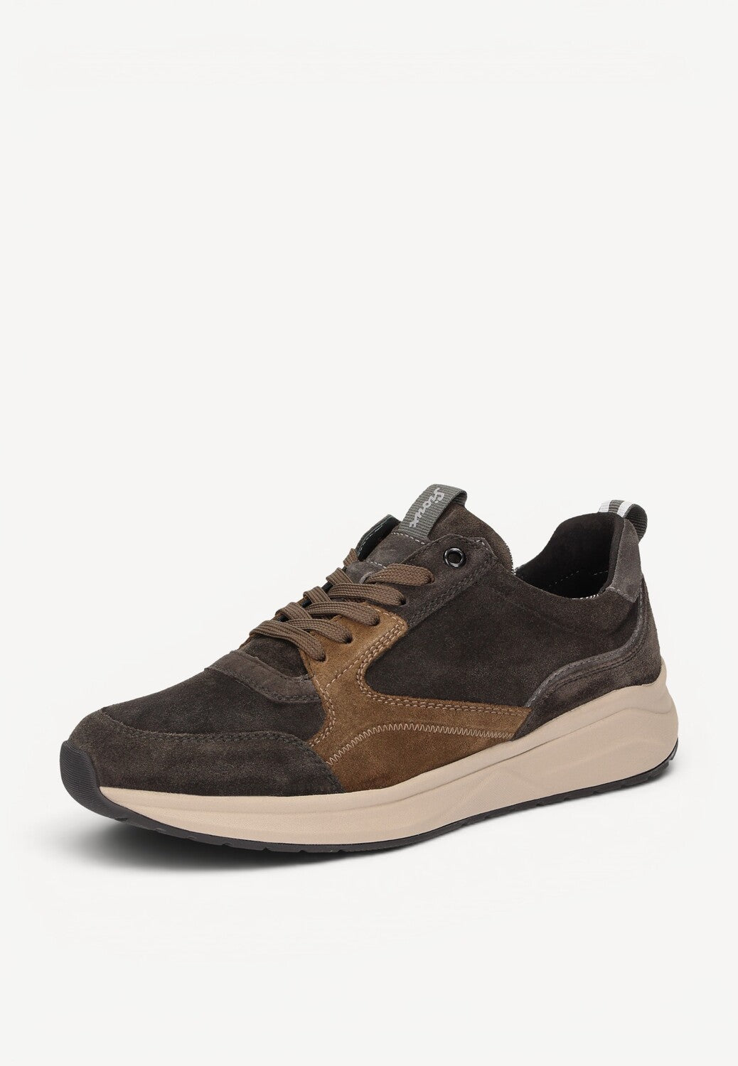 Heren veterschoenen-Grijs combi kleur
