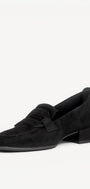 DAMES INSTAPSCHOENEN-Zwart suède