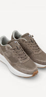 Heren veterschoenen-Beige suède/nubuck