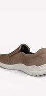 Heren instapper-Beige suède/nubuck