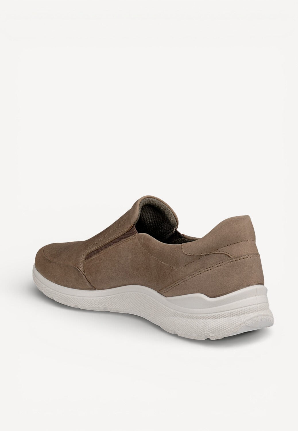 Heren instapper-Beige suède/nubuck