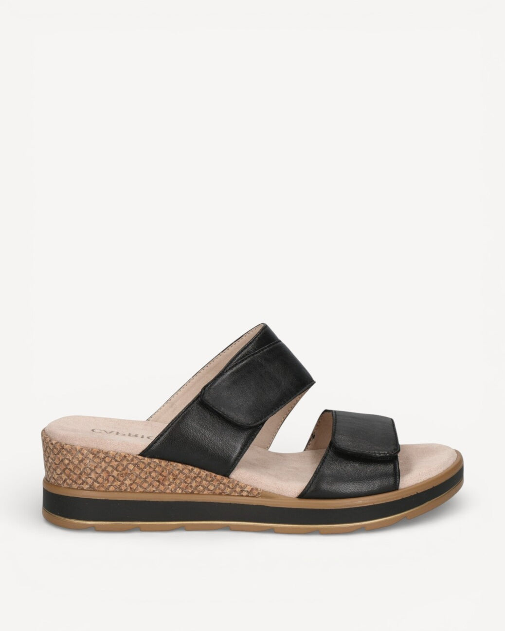 DAMES OPEN SCHOENEN-Zwart leer