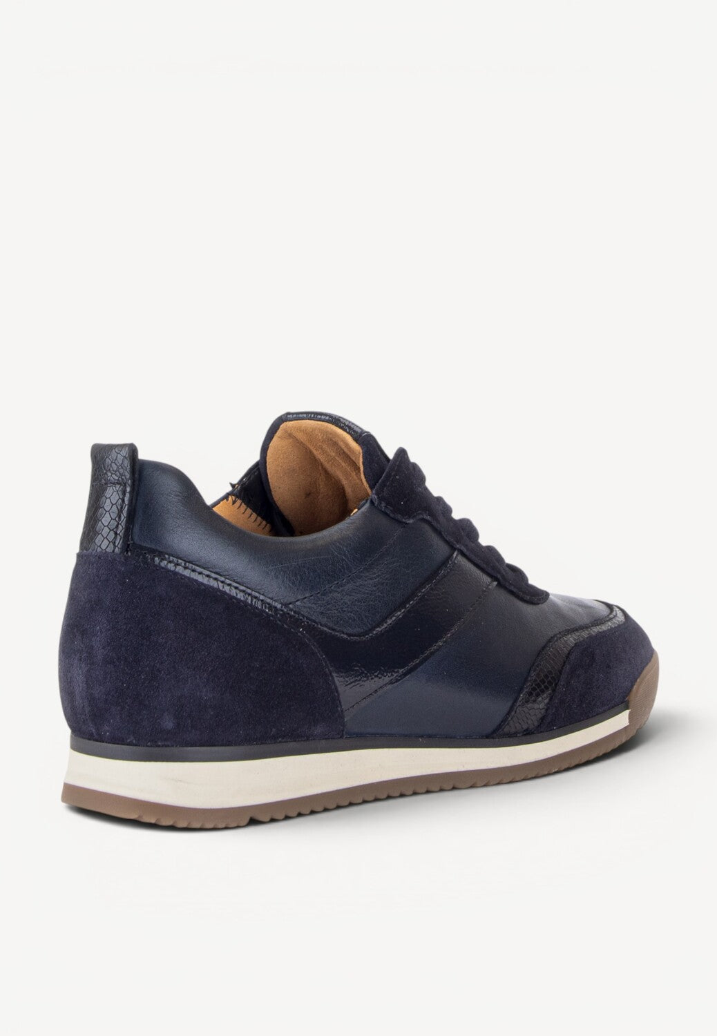 DAMES SPORTIEVE VETERSCHO-Blauw suède/nubuck
