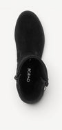 DAMES BOOTS+KORT LAARS-Zwart suède