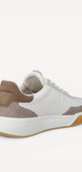 Heren veterschoenen-Beige combi kleur