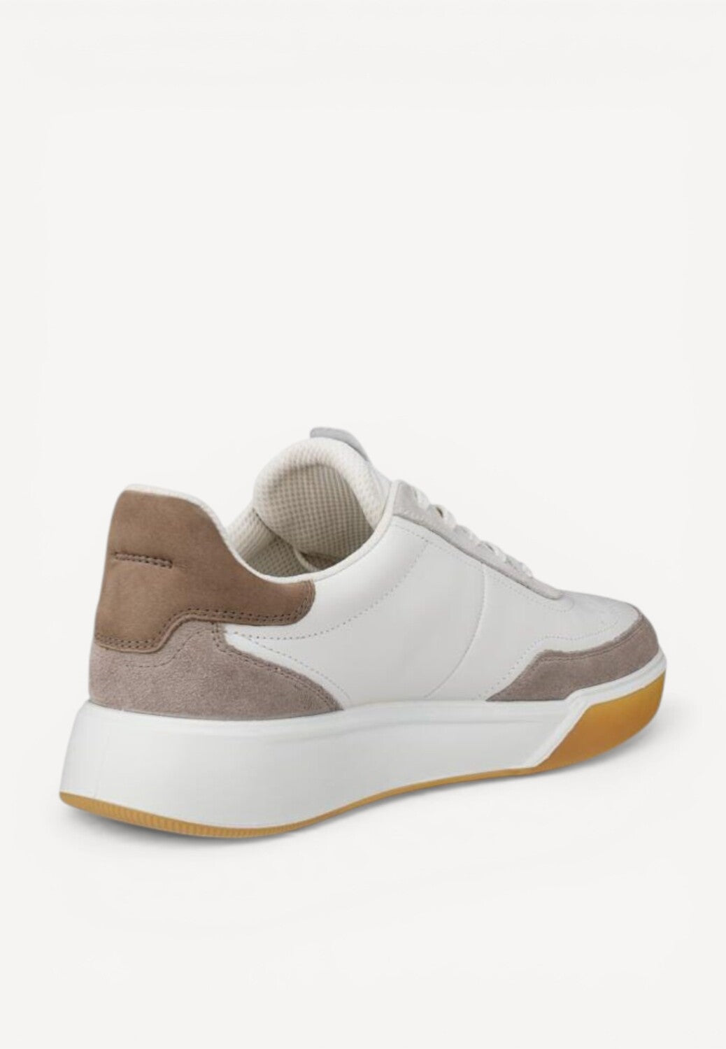 Heren veterschoenen-Beige combi kleur