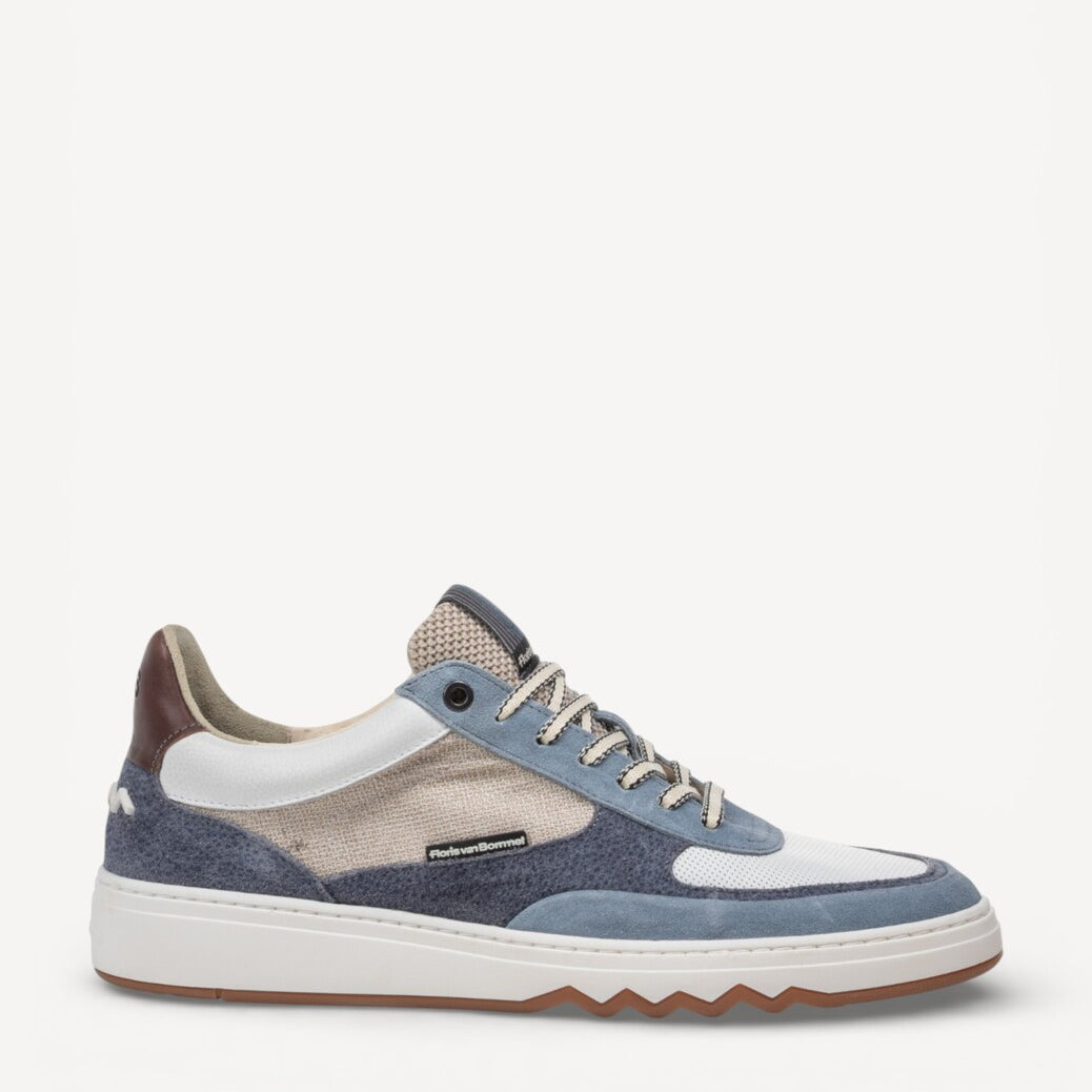 Heren veterschoenen-Blauw combi kleur