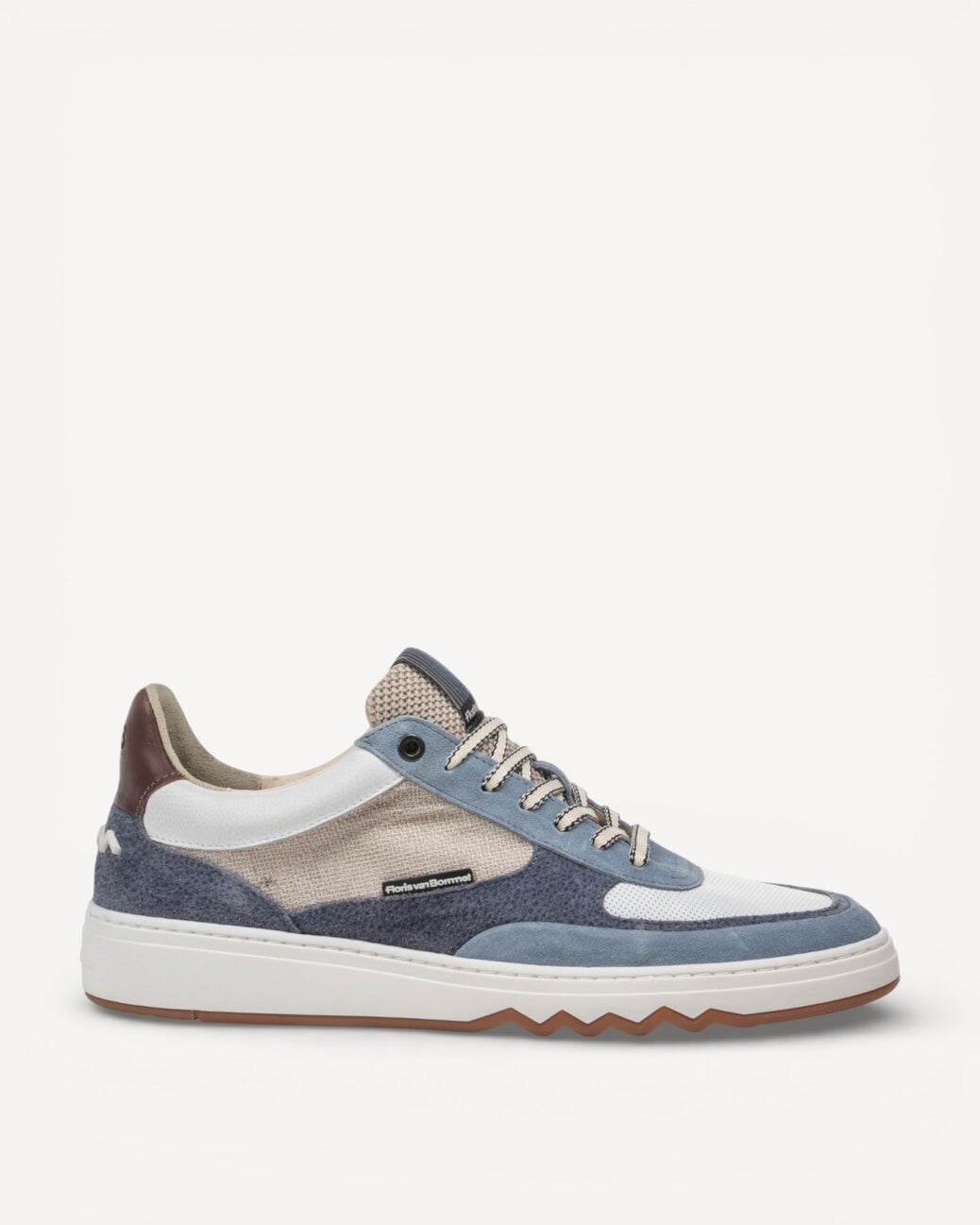 Heren veterschoenen-Blauw combi kleur