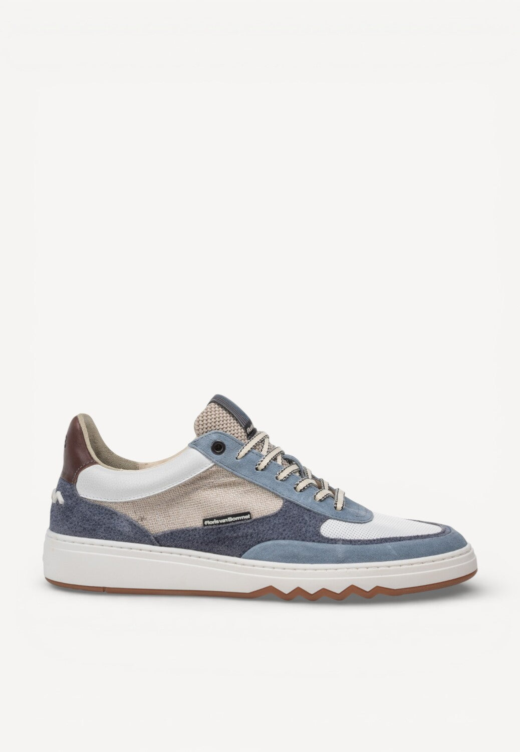 Heren veterschoenen-Blauw combi kleur
